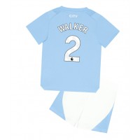 Dres Manchester City Kyle Walker #2 Domáci pre deti 2023-24 Krátky Rukáv (+ trenírky)